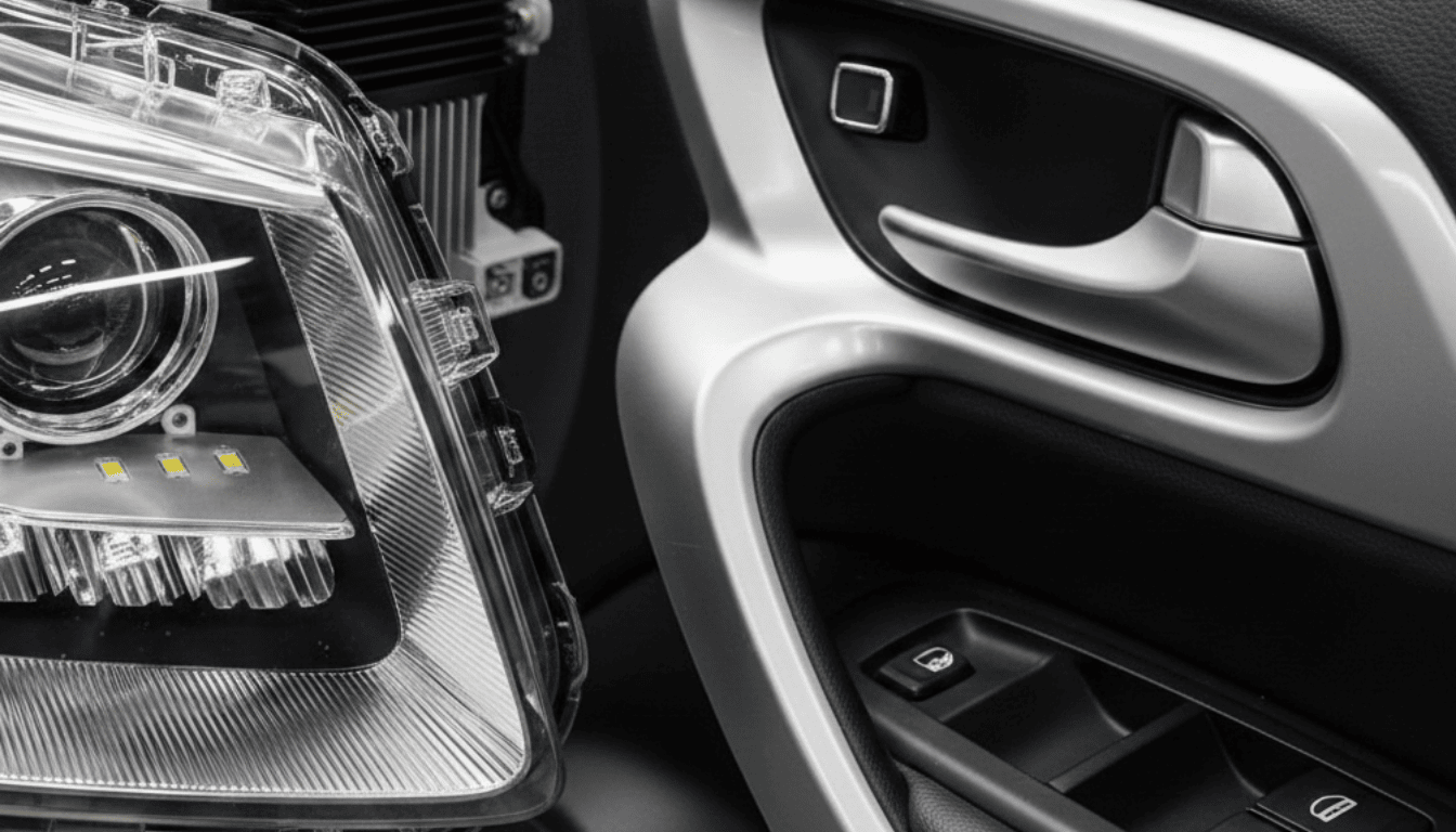 Injection molded parts in the automotive industry